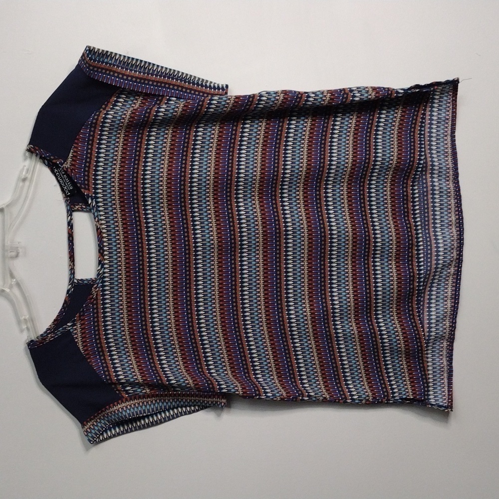 Papermoon Stitch Fix Geometric Womens Pullover Shirt Size MP